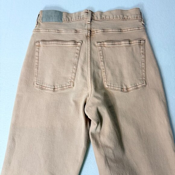 Everlane Way High Slim Jeans Womens 25 Beige Mid Rise Organic Cotton Stretch - Picture 11 of 14